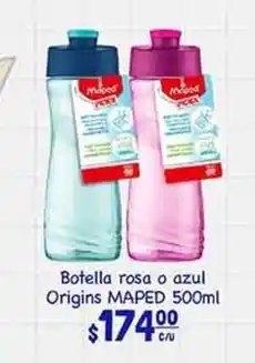 La Comer Maped - botella rosa o azul origins oferta