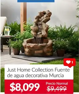 Sodimac Homecenter Just Home Collection Fuente de agua decorativa Murcia oferta