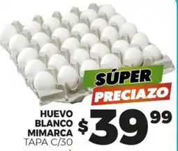 Merco Mimarca - huevo blanco tapa c/30 oferta