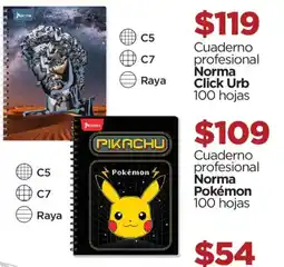Chedraui Norma Cuaderno profesional Click Urb oferta