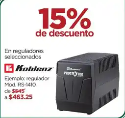 Chedraui Koblenz regulador oferta