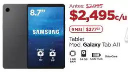Chedraui Samsung Galaxy Tab A11 oferta