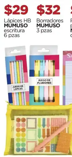 Chedraui Mumuso Lápices HB escritura oferta