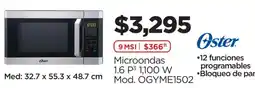 Chedraui Oster Microondas oferta
