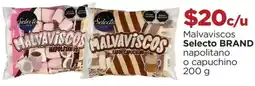 Chedraui selecto brand malvaviscos napolitanos o capuchino oferta