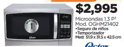 Chedraui Oster Microondas 1.3 P3 oferta