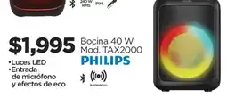 Chedraui philips bocina 40 w mod. tax2000 oferta