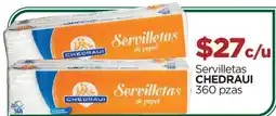Chedraui Chedraui servilletas de papel oferta
