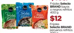 Chedraui Frijoles Selecto BRAND bayos o negros refritos oferta