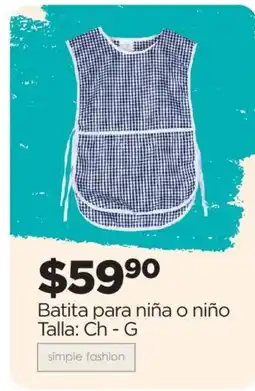 Chedraui simple fashion Batita para niña o niño oferta