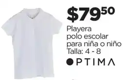 Chedraui Optima playera polo escolar oferta