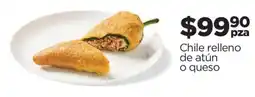 Chedraui Chile relleno de atún o queso oferta