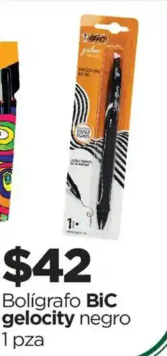 Chedraui Bic bolígrafo gelocity negro oferta
