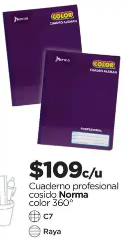 Chedraui Norma cuaderno profesional oferta