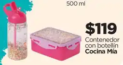 Chedraui Cocina Mía Contenedor con botellín oferta