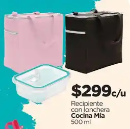 Chedraui Cocina Mía Recipiente con lonchera oferta