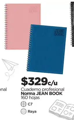 Chedraui Jean book Cuaderno profesional Nirma oferta