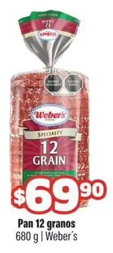 Smart & Final Weber's Pan 12 granos oferta