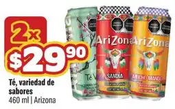 Smart & Final Arizona Té, variedad de sabores oferta