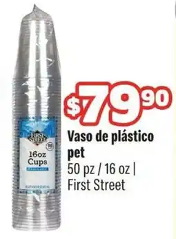Smart & Final First Street Vaso de plástico pet oferta