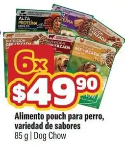 Smart & Final Dog Chow Alimento pouch para perro, variedad de sabores oferta