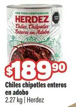 Smart & Final herdez chiles chipotles enteros en adobo oferta