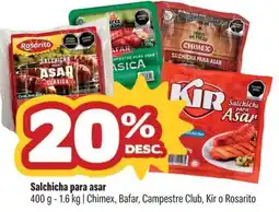 Smart & Final Chimex,bafar,campestre club, kir o rosarito salchica para asar oferta