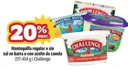 Smart & Final Challenge mantequilla regular o sin sal en barra o con aceite de canola oferta