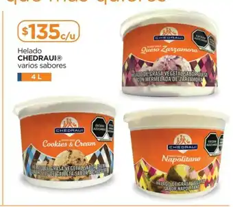 Chedraui Helado CHEDRAUI Varios Sabores 4L oferta