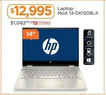 Chedraui Hp - 14" Laptop Mod. 14-DK1508LA oferta