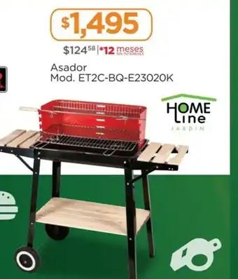 Chedraui Home Line - Asador Mod. ET2C-BQ-E23020K oferta