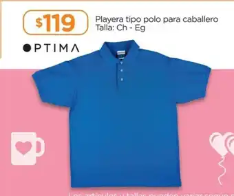 Chedraui Optima Playera tipo polo para caballero Talla: Ch-Eg oferta