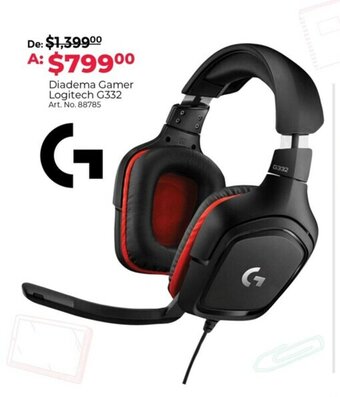 Office Depot Diadema Gamer Logitech G332 oferta