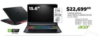 Office Depot Laptop Gamer Acer Nitro 5 AN515-55-55 oferta