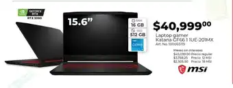 Office Depot Laptop Gamer Katana GF66 1 1UE - 201MX oferta