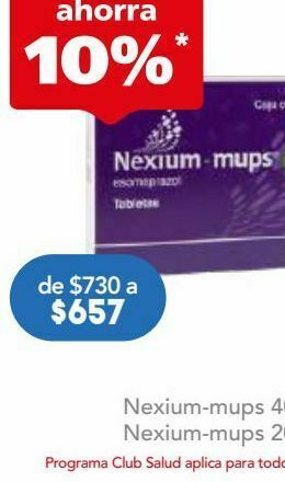 Farmacia San Pablo Nexium mups tab 40mg caj c/14 oferta