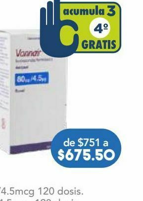 Farmacia San Pablo Vannair aer 80/4.5 mcg caj c/120d oferta