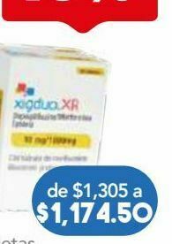 Farmacia San Pablo Xigduo xr tab 10/1000mg caj c/28 oferta
