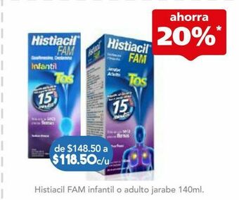 Farmacia San Pablo Histiacil fam jar adulto c/140ml oferta