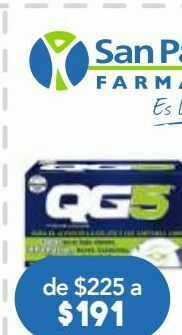 Farmacia San Pablo Qg5 tab 166.6mg caj c/30 oferta