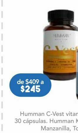 Farmacia San Pablo Humman c-vest vit c d3 zinc curc c/30cap oferta