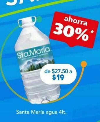Farmacia San Pablo Santa maria agua btl c/4lt oferta