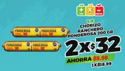 Merco Ponderosa chorizo ranchero oferta