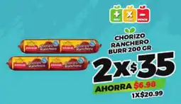 Merco Burr Chorizo Ranchero oferta