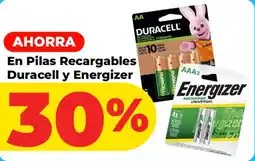 HEB Duracell y Energizer oferta