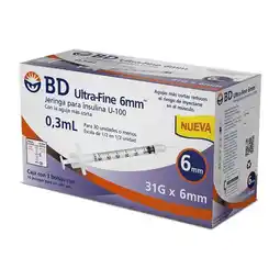 Farmacias YZA Bd Ultra-Fine 31Gx6Mm 30 Jga X 0.3Ml oferta
