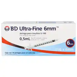 Farmacias YZA Bd Ultra-Fine 31Gx6Mm 10 Jga X 0.5Ml oferta