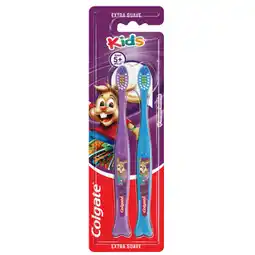 Farmacias YZA COLGATE CEPILLO KIDS EXTRA SUAV 2 PZAS oferta