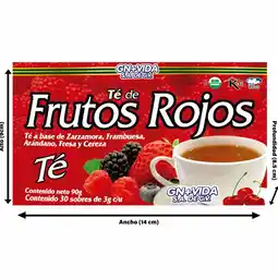 Farmacias YZA Te Frutos Rojos 30 Sobres oferta