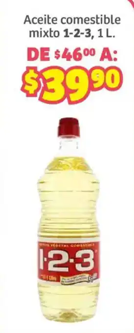Aceite comestible mixto 1-2-3